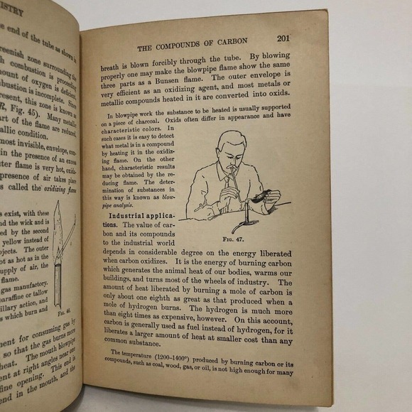 Antique Chemistry Elementary Text Book Morgan and Lyman 1912 Made USA - Picture 10 of 12